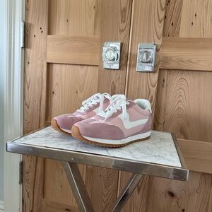 Project Cloud Memory Foam Pink & White Retro Runner Sneakers